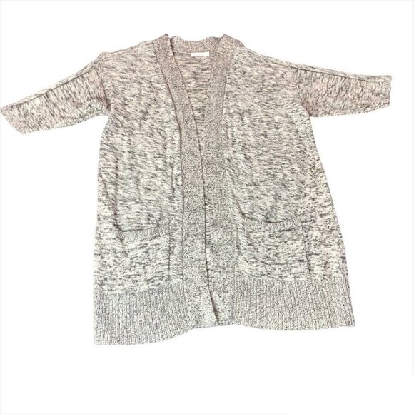SIZE 2x Reitmans Heathered Grey Open Front cardigan - Picture 1 of 10